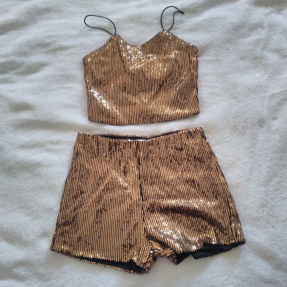 Two pieces set short and top
